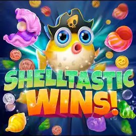 Shelltastic Wins logo by Jili Games PlanBet Casino